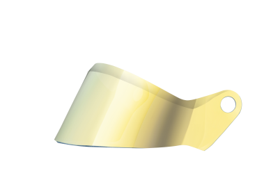 Stilo Visiere kurz blau, rot oder gold verspiegelt, stark getönt