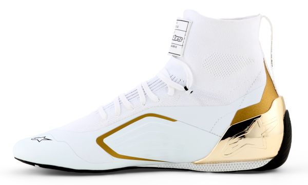 Alpinestars Supertech K Schuh weiß-schwarz-gold